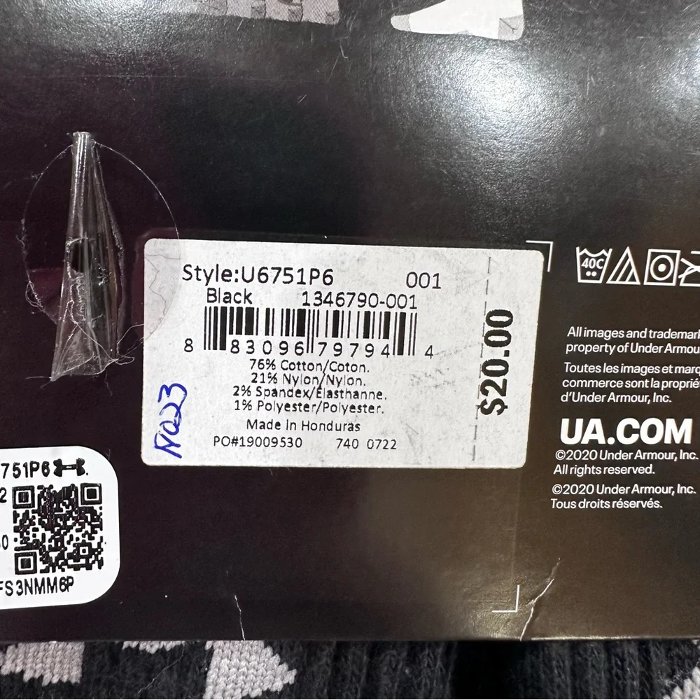 Under Armour pair black